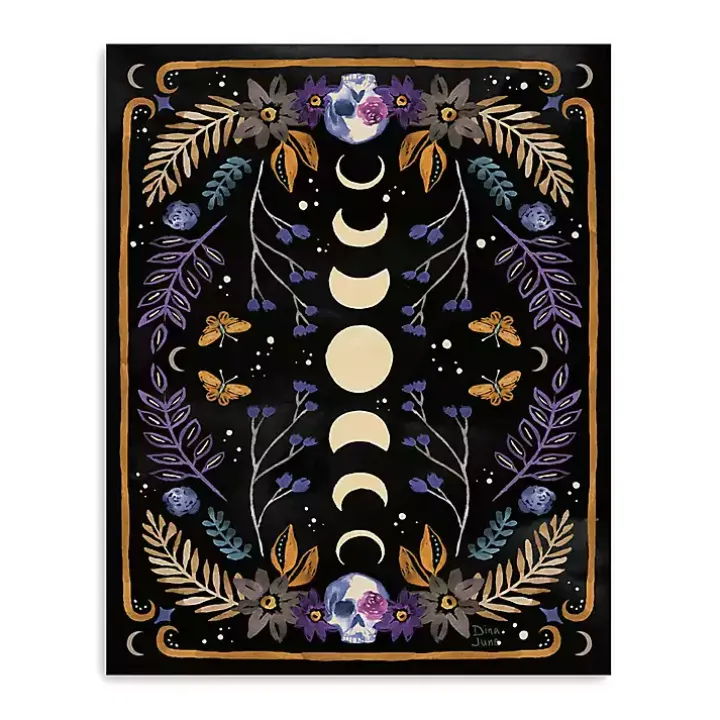 Mystical Moon Phases Canvas Art Print