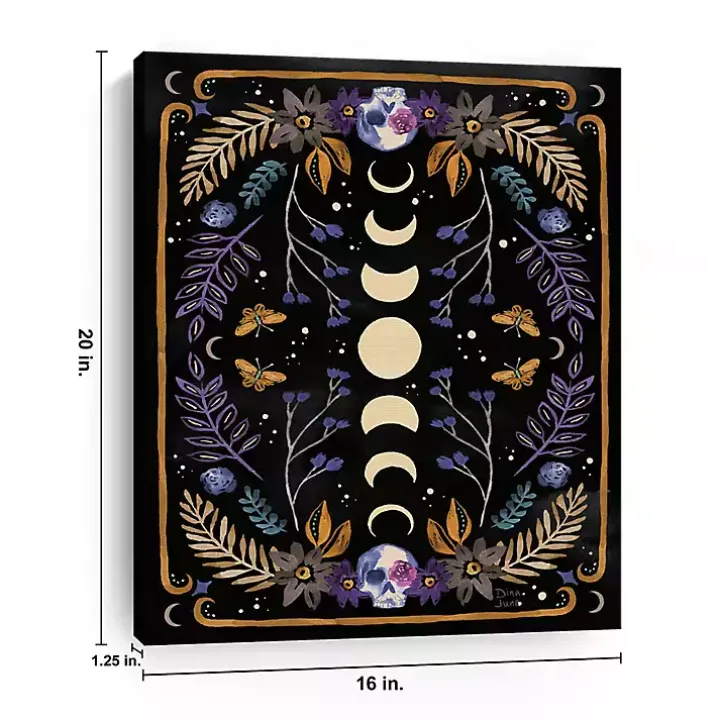 Mystical Moon Phases Canvas Art Print
