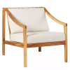 Natural Acacia Wood Outdoor Club Chair
