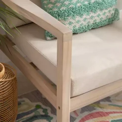 Natural Acacia Wood 2-pc. Outdoor Accent Chair Set