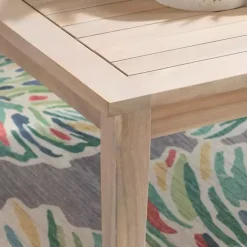 Natural Acacia Wood Slatted Outdoor Coffee Table