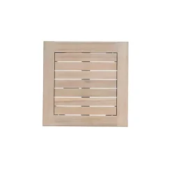 Natural Acacia Wood Slatted Outdoor Side Table