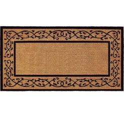 Natural and Black Abby Doormat, 48x30 in.