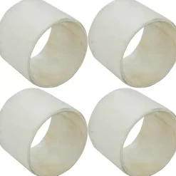 Natural Cream Marble 4-pc. Napkin Ring Set