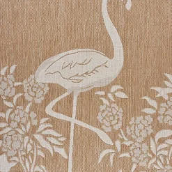 Natural Flamingo Indoor/Outdoor Area Rug, 5x7
