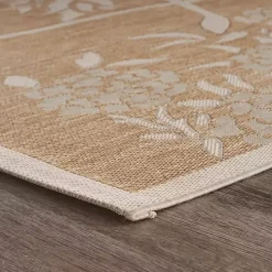 Natural Flamingo Indoor/Outdoor Area Rug, 5x7