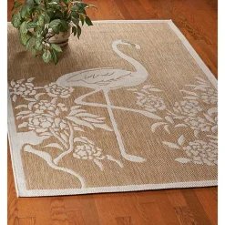 Natural Flamingo Indoor/Outdoor Area Rug, 5x7