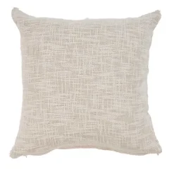 Natural Fringe Diamond Pillow, 20 in.