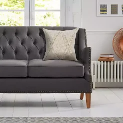 Natural Fringe Diamond Pillow, 20 in.