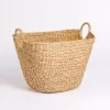 Natural Hyacinth Basket with Handles