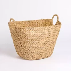 Natural Hyacinth Basket with Handles