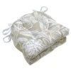 Natural Leaves Tufted 2-pc. Outdoor Chair Cushions