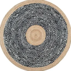 Natural Lesha Round Rug, 8 ft.