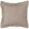 Natural Linen Down Hemstitched Pillow, 18 in.