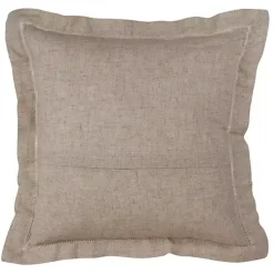 Natural Linen Down Hemstitched Pillow, 20 in.