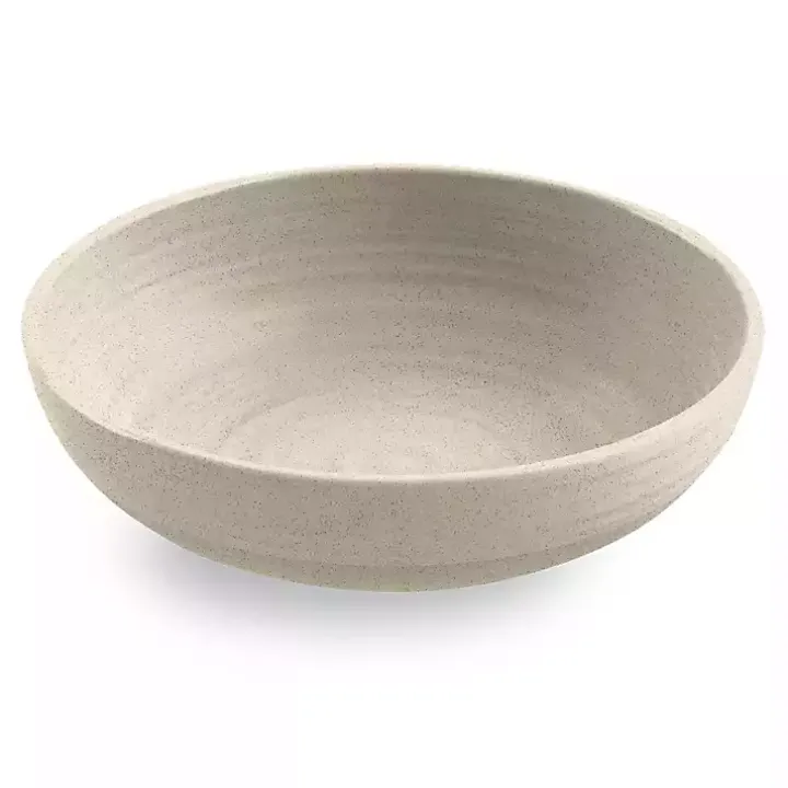 Natural Madden Melamine Low Bowls, Set of 6