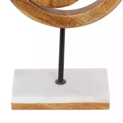 Natural Mango Wood Rings Sculpture