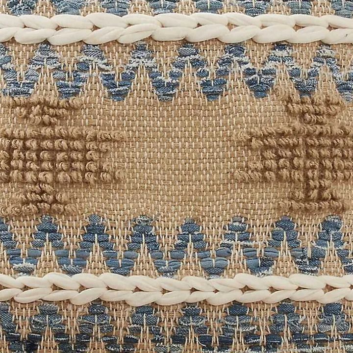 Natural Multi Texture Chindi Jute Pillow