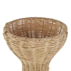 Natural Rattan Hourglass Vase