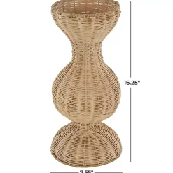Natural Rattan Hourglass Vase