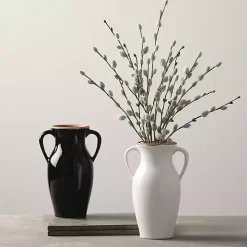 Natural Rimmed Onyx Urn Vase