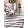 Natural Robin Stripe Outdoor Rug, 5x7