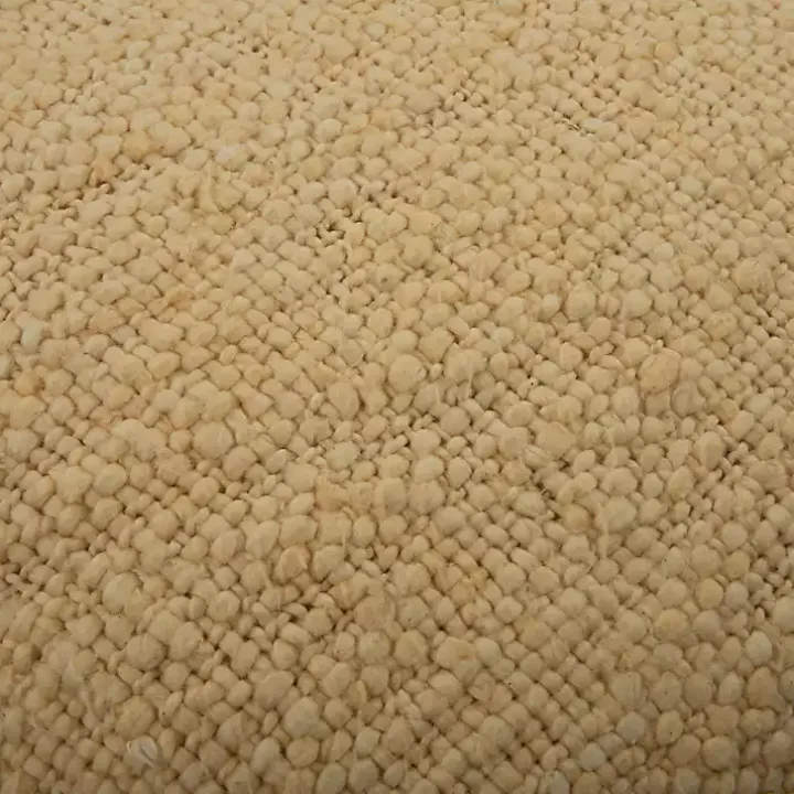 Natural Soft Nubby Woven Pillow