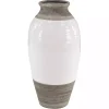 Natural Stone Two-Tone Coastal Vase