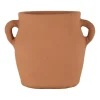Natural Terracotta Vase with Handles