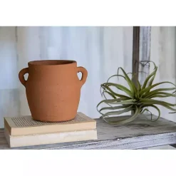 Natural Terracotta Vase with Handles