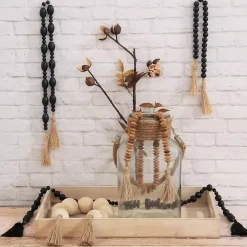 Natural Wood Abacus Beads Garland