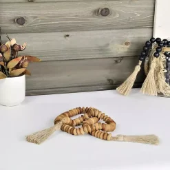 Natural Wood Abacus Beads Garland
