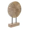 Natural Wood Pinwheel Figurine