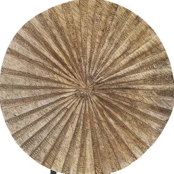 Natural Wood Pinwheel Figurine