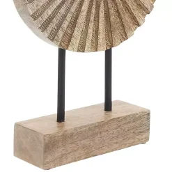 Natural Wood Pinwheel Figurine