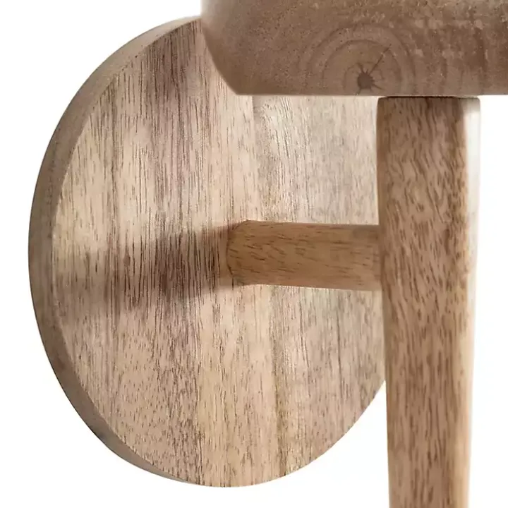 Natural Wood Torch Sconce