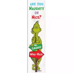 Naughty or Nice The Grinch Porch Board