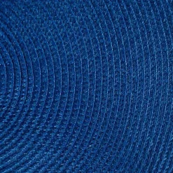 Nautical Blue Solid Round Placemats, Set of 6