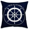 Nautical Vitamin Sea Outdoor Pillow