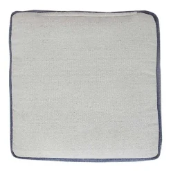 Navy and Ivory Scandinavian Motif Pouf