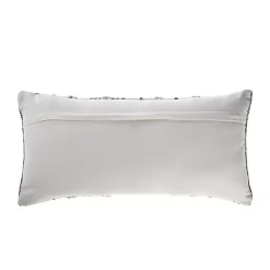 Navy and White Braided Accent Pillow