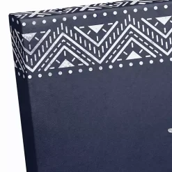 Navy and White Good Day Canvas Art Print