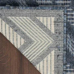 Navy Blue Diamond Indoor/Outdoor Area Rug, 4x6