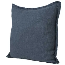 Navy Blue Handwoven Appen Throw Pillow