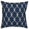Navy Blue Knots Indoor/Outdoor Pillow