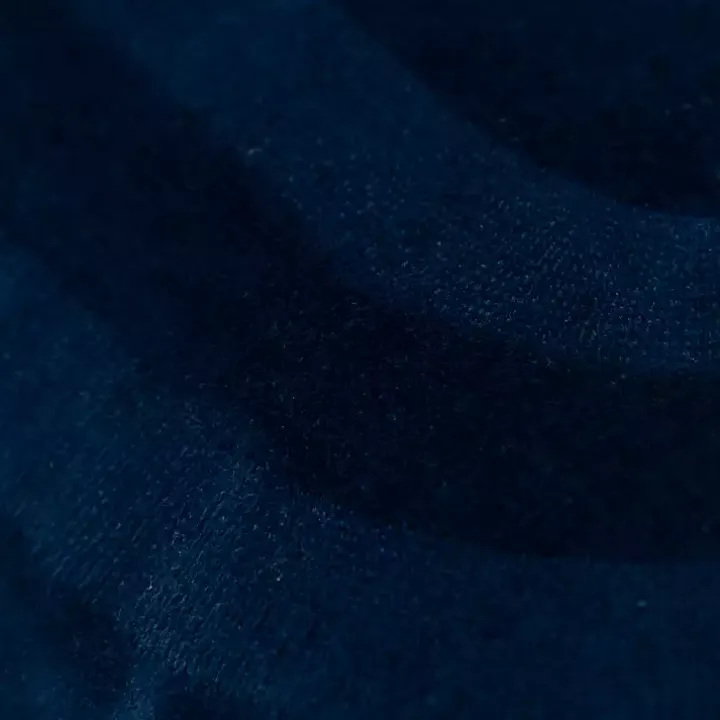 Navy Blue Velvet Abstract Stripe Lumbar Pillow