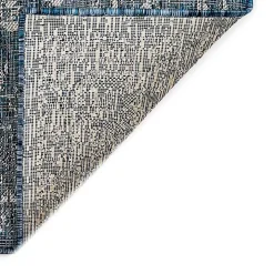 Navy Botanical Hannah Indoor/Outdoor Rug, 7x9