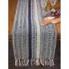 Navy Braided Stripe Table Runner, 108 in.