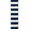 Navy Cabana Stripe Indoor/Outdoor Runner, 2x8