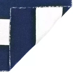 Navy Cabana Stripe Indoor/Outdoor Runner, 2x8